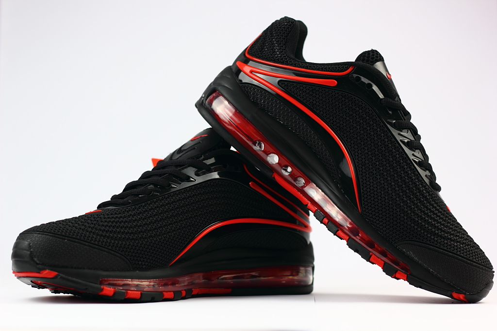 Nike Air Max Deluxe OG 1999 Black Red Shoes - Click Image to Close